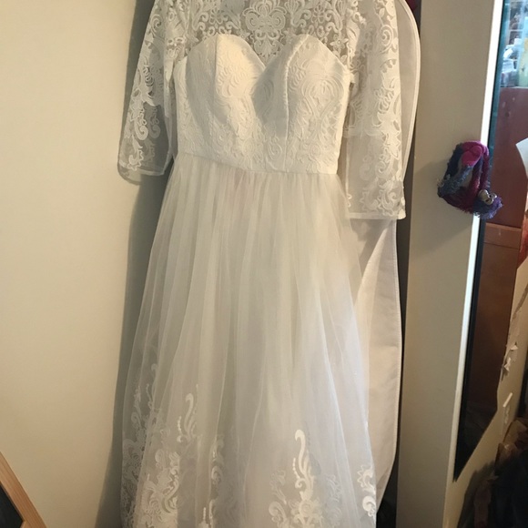 White Lace Wedding Dress - Picture 7 of 7